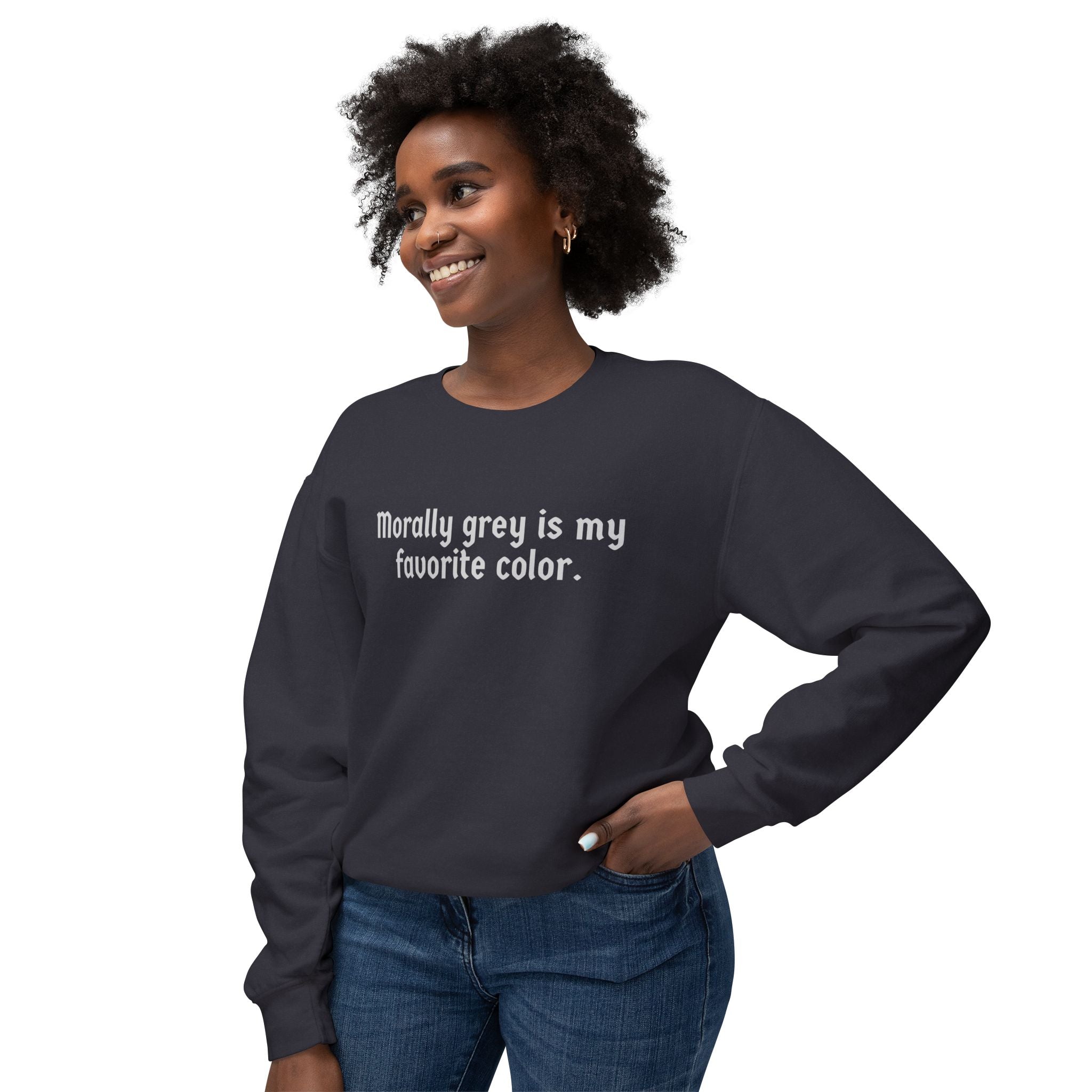 Morally Grey Crewneck Sweatshirt
