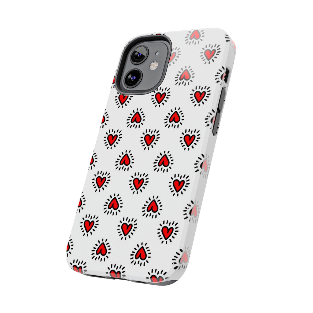 Heart Doodle Tough Phone Case