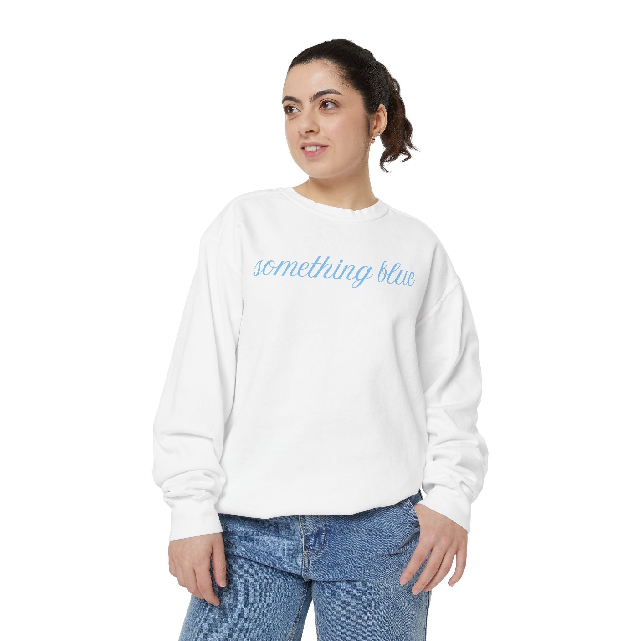 Something Blue Comfort Color Sweatshirt for Bride