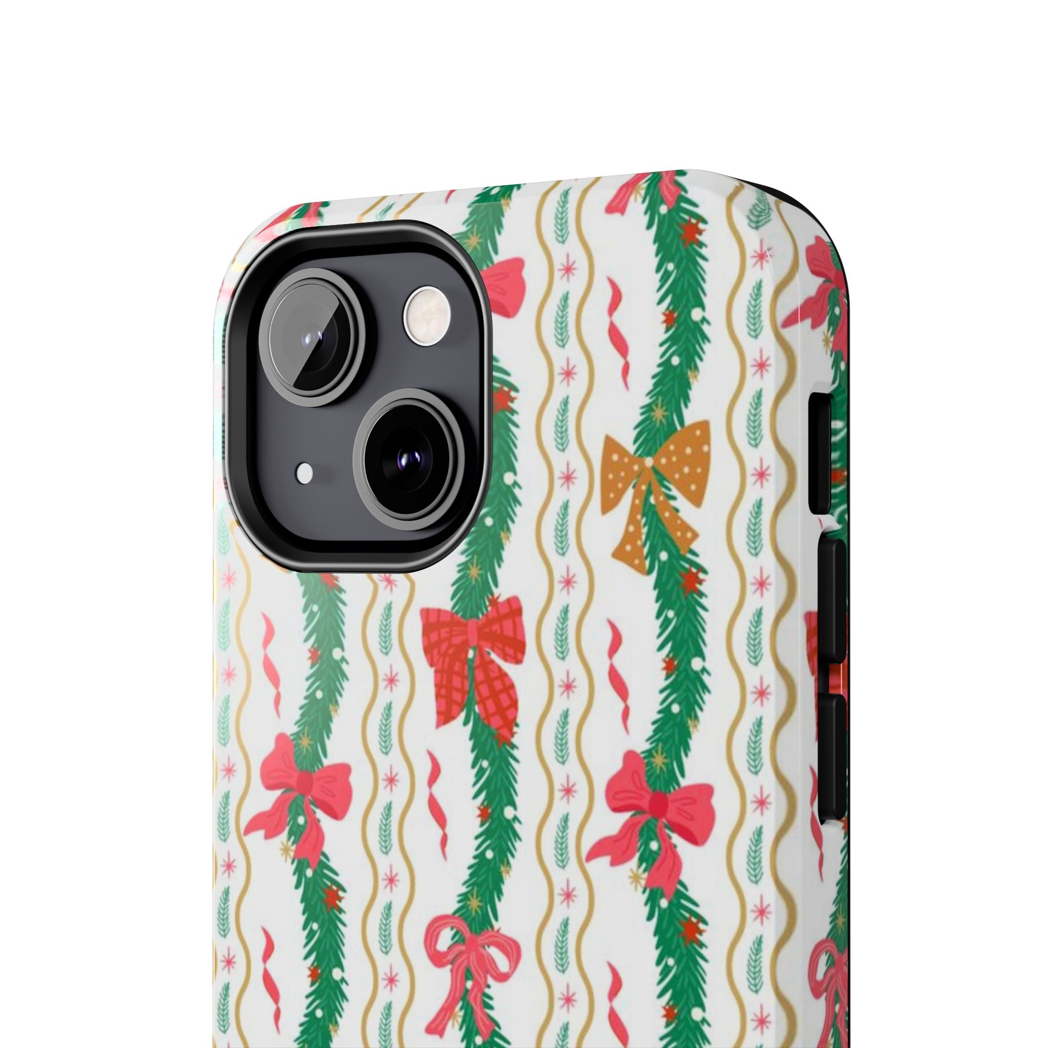 Festive Holiday Phone Cases with Cheerful Bows