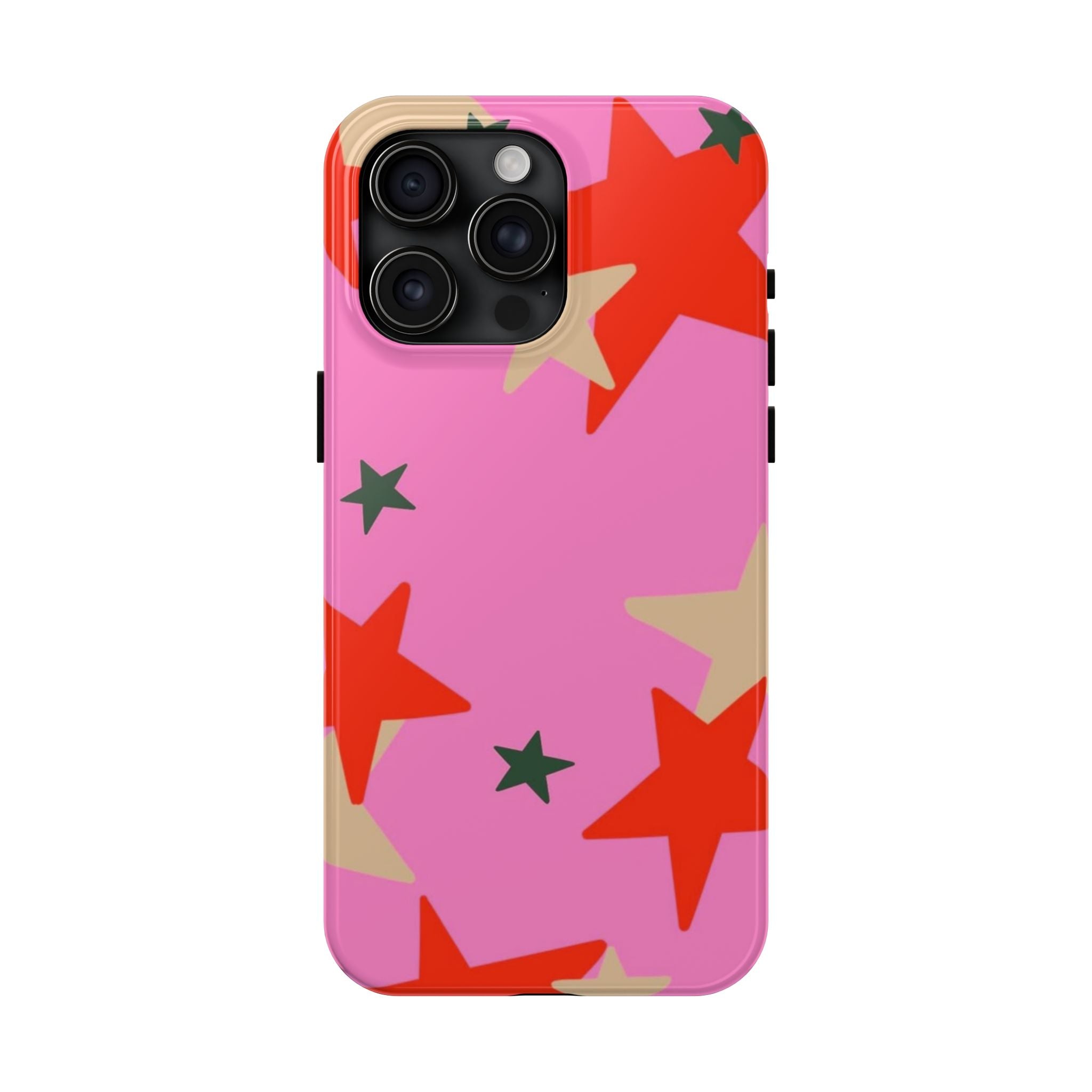 Pink Star Pattern Tough Phone Case