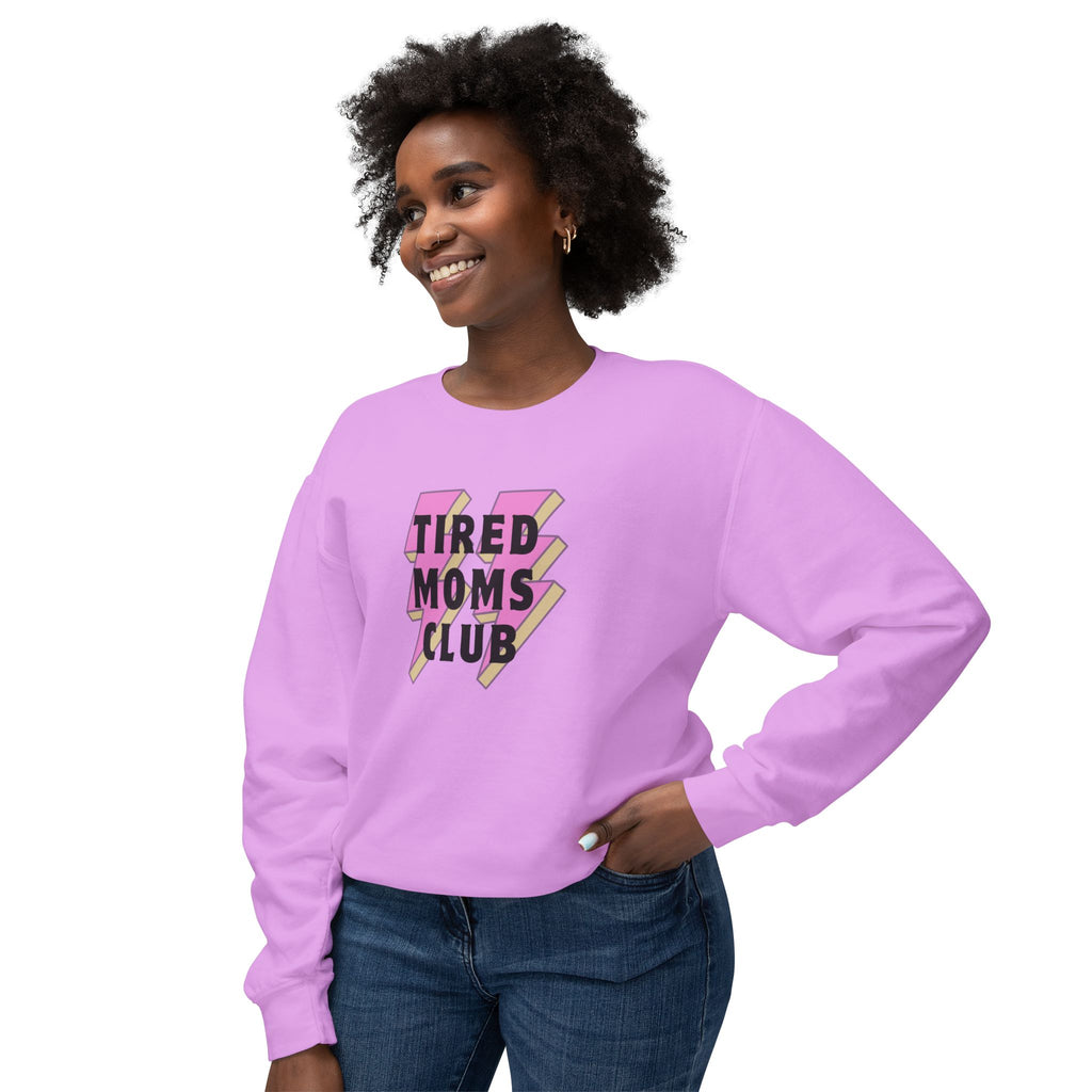 Tired Moms Club Lightweight Crewneck Sweatshirt