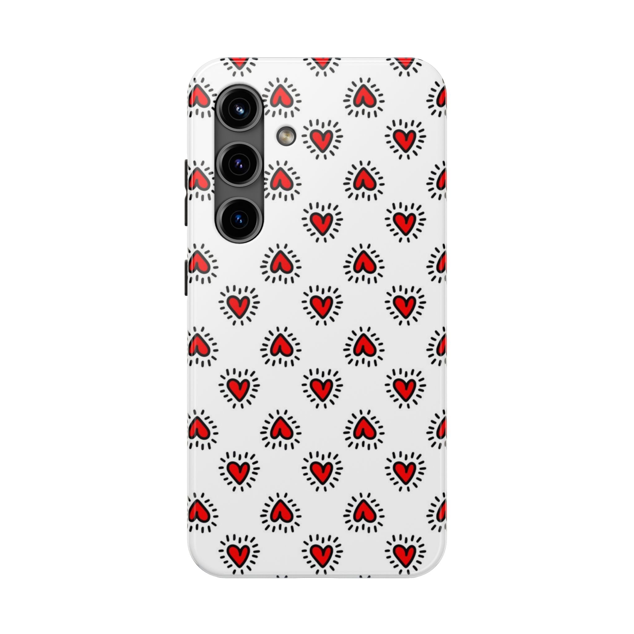 Heart Doodle Tough Phone Case