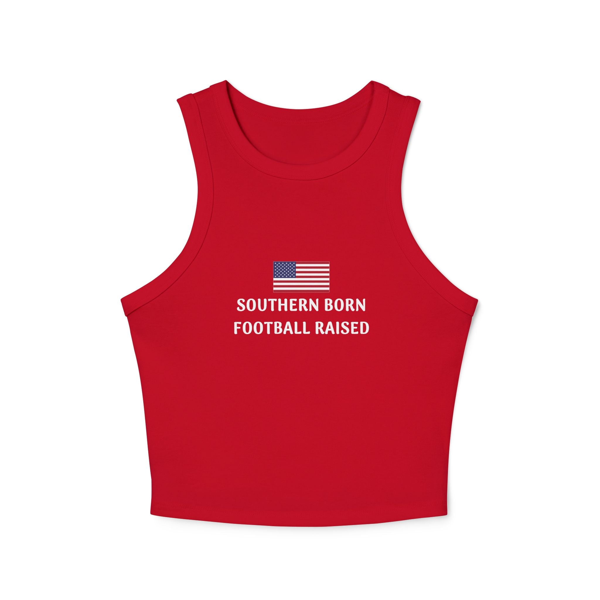 Patriotic Women's Racer Tank | Summer Fitness Top, 4th of July Workout Shirt, Casual Wear, Gift for Her, Outdoor Activities
