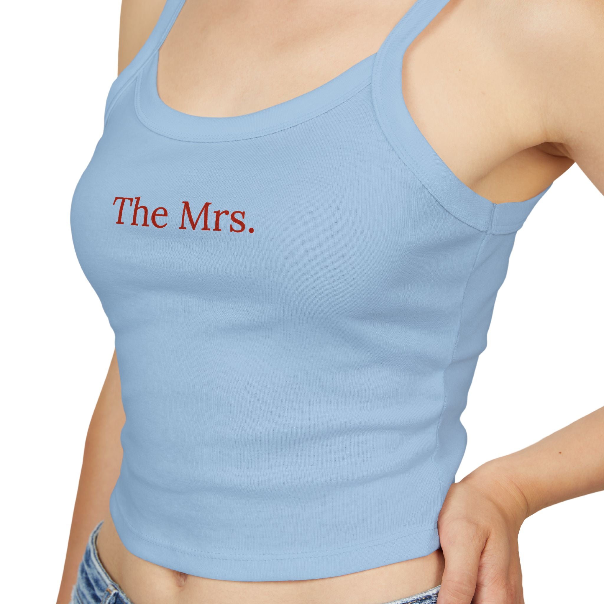 Mrs. Spaghetti Strap Tank Top