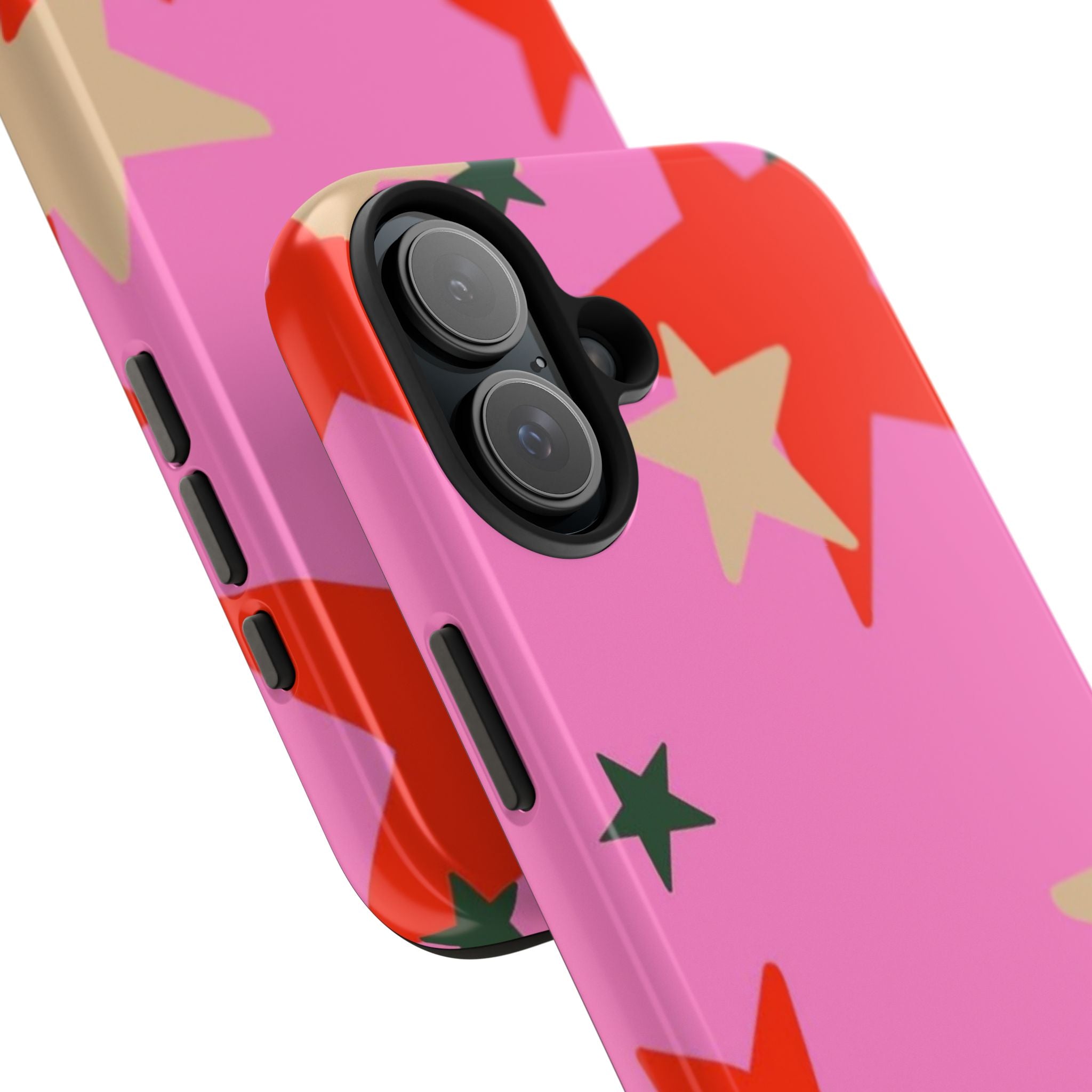 Pink Star Pattern Tough Phone Case