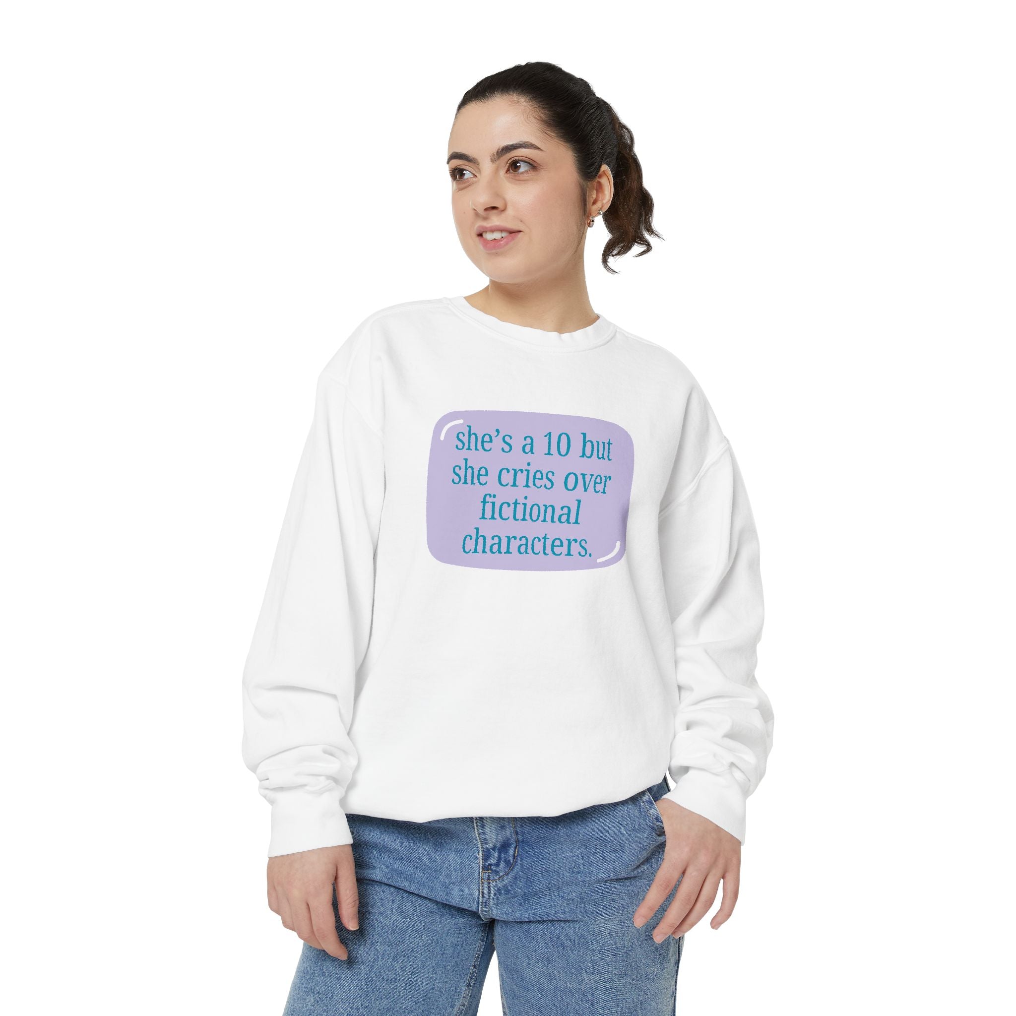 Book Girl Garment-Dyed Sweatshirt