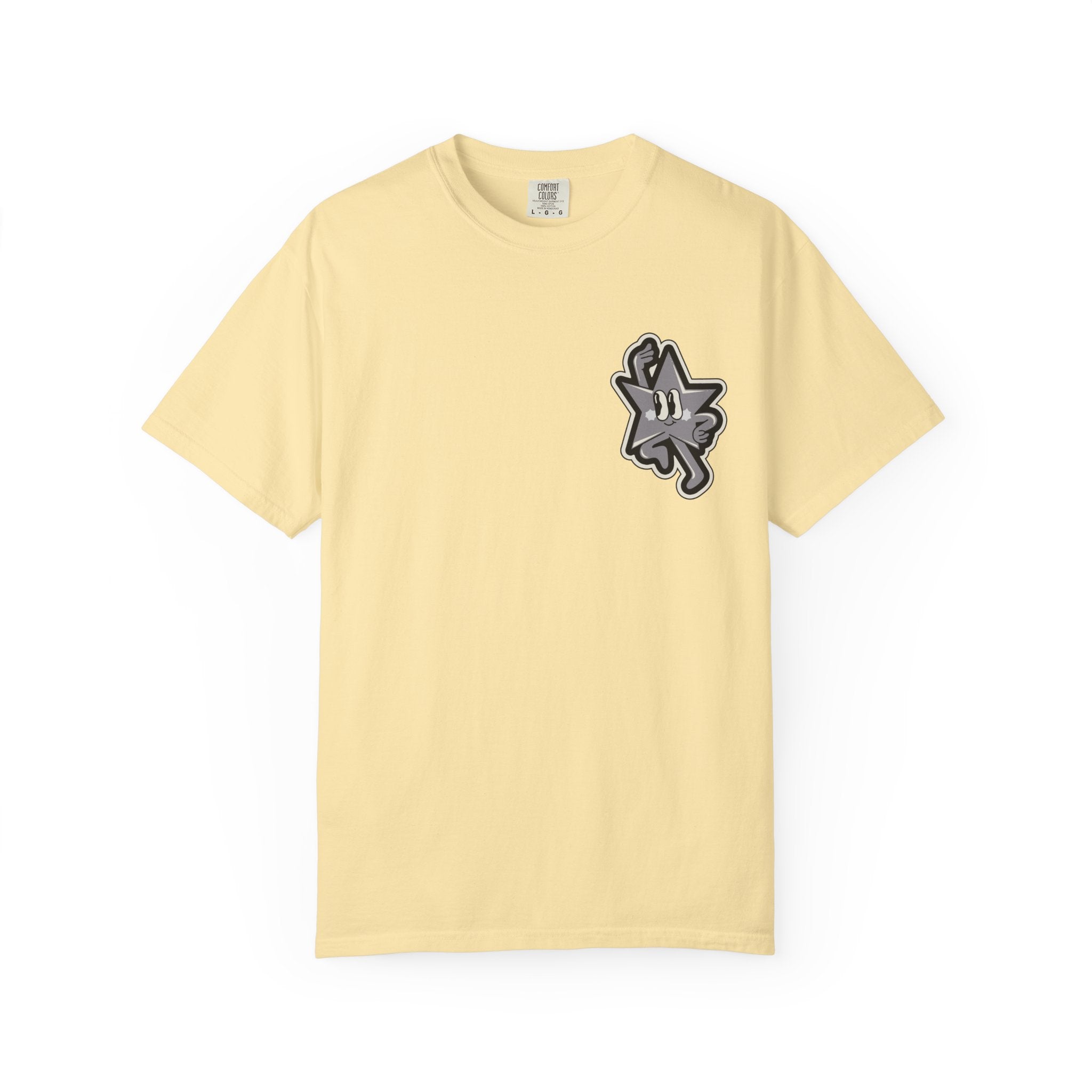 Garment-Dyed T-Shirt with 'Saved By Grace' Design