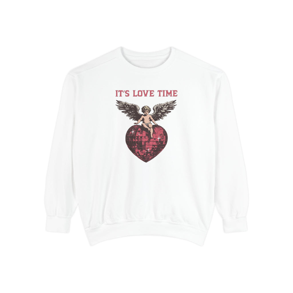 Valentine Angel Love Time Crewneck