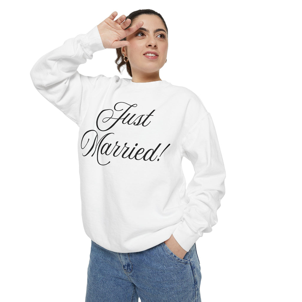 Just Married Comfort Crewneck Sweatshirt