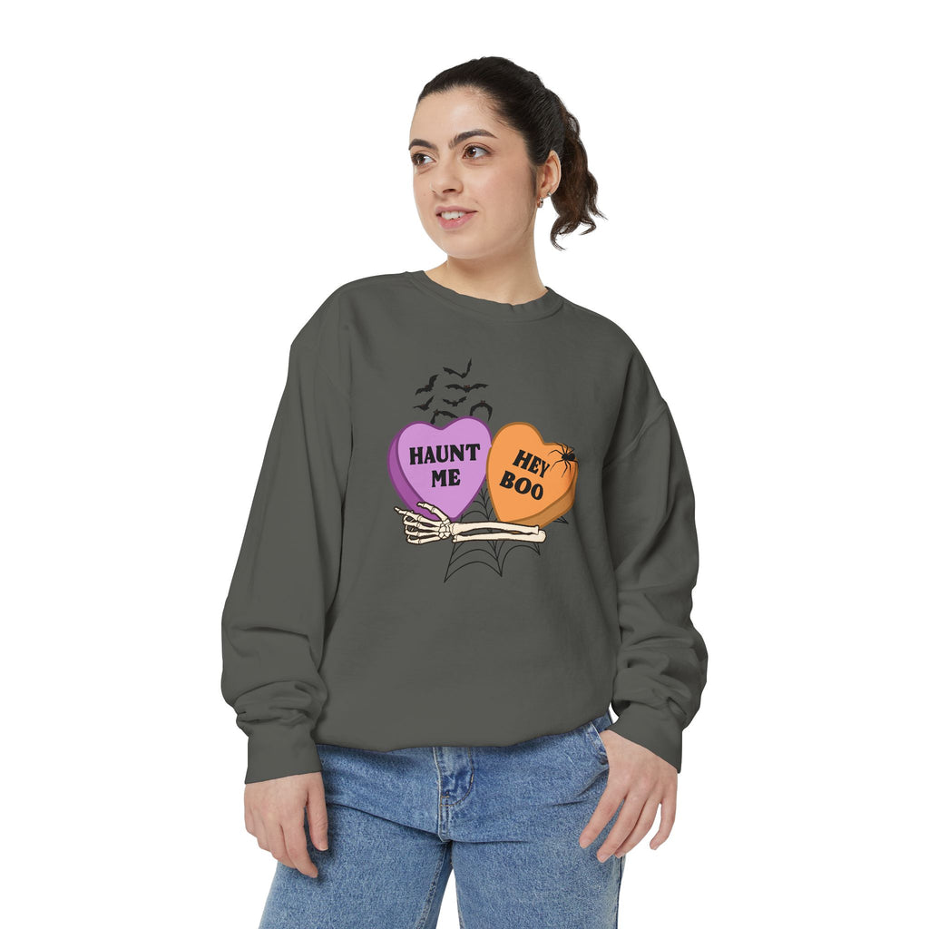 Comfort Color Halloween Candy Heart Crewneck