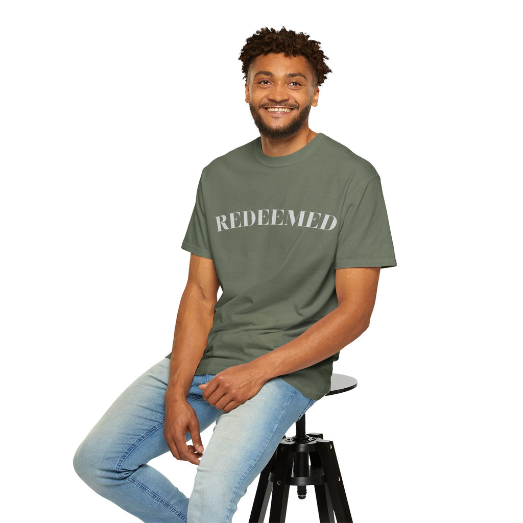 Redeemed Garment-Dyed T-Shirt, Christian Apparel