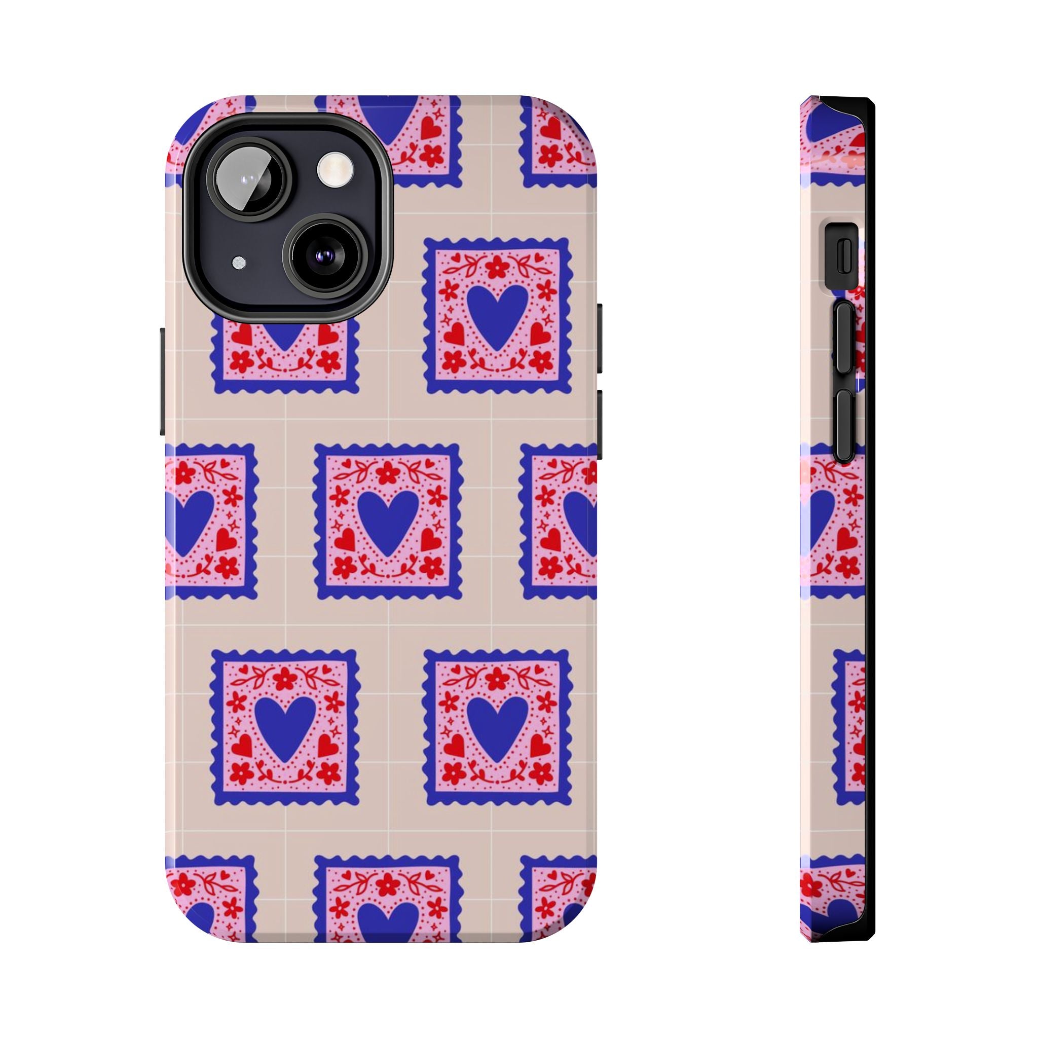 Heart Stamp Tough Phone Case