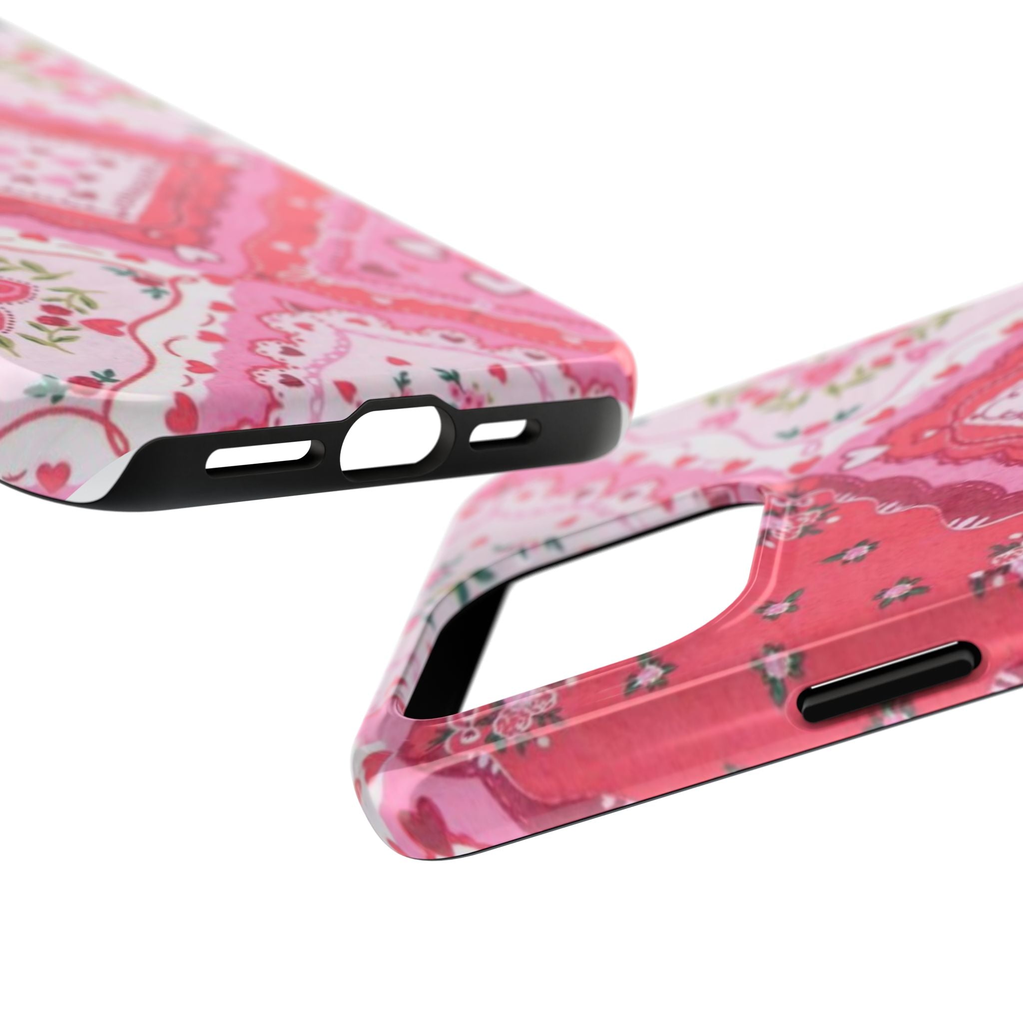 Pink Bandana Heart Tough Phone Case