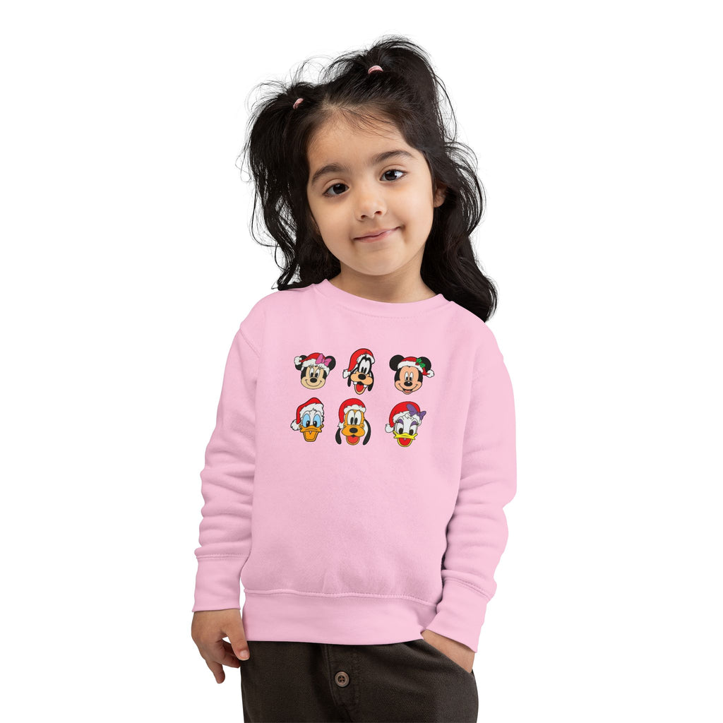 Toddler Sweatshirt - Cute Christmas Cartoon Characters