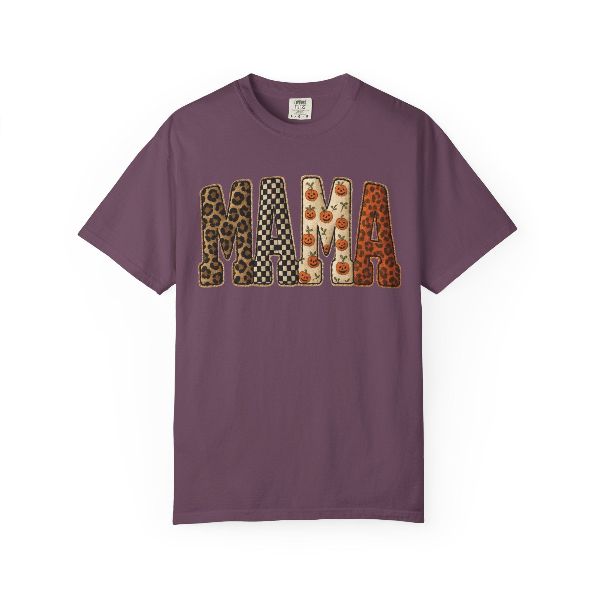 Mama Floral Garment-Dyed T-Shirt, Cute Gift for Moms, Casual Wear, Mother's Day, Family Celebrations, Everyday Comfort