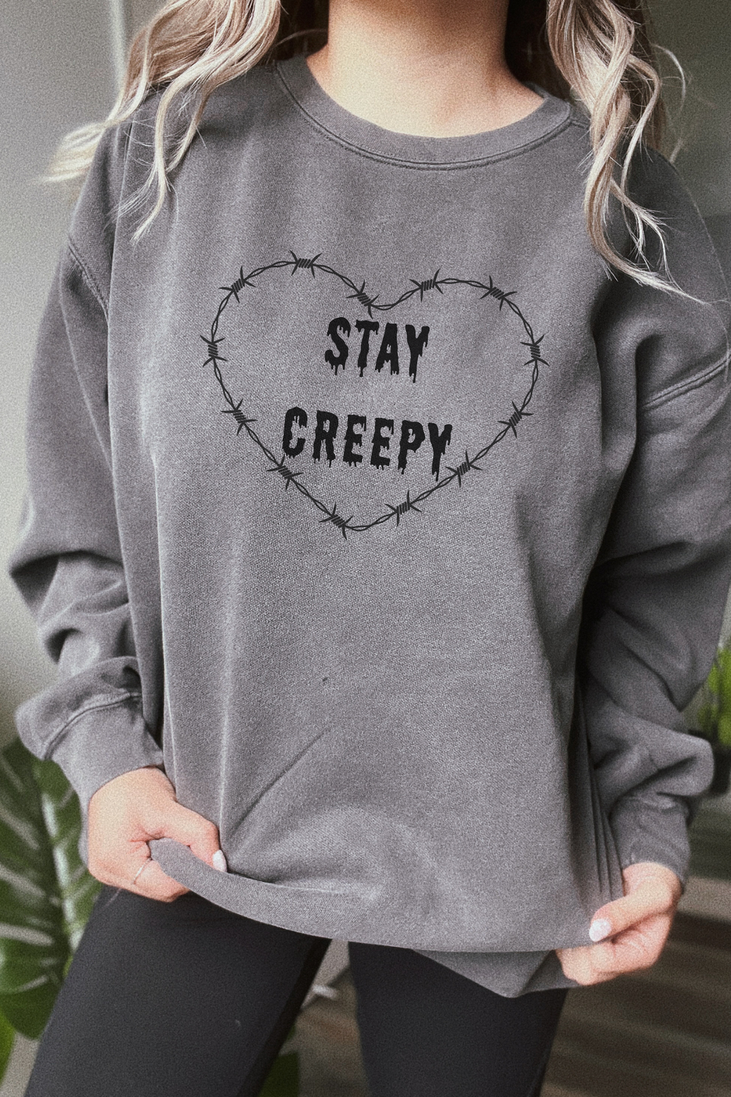 Stay Creepy Lightweight Crewneck Sweatshirt