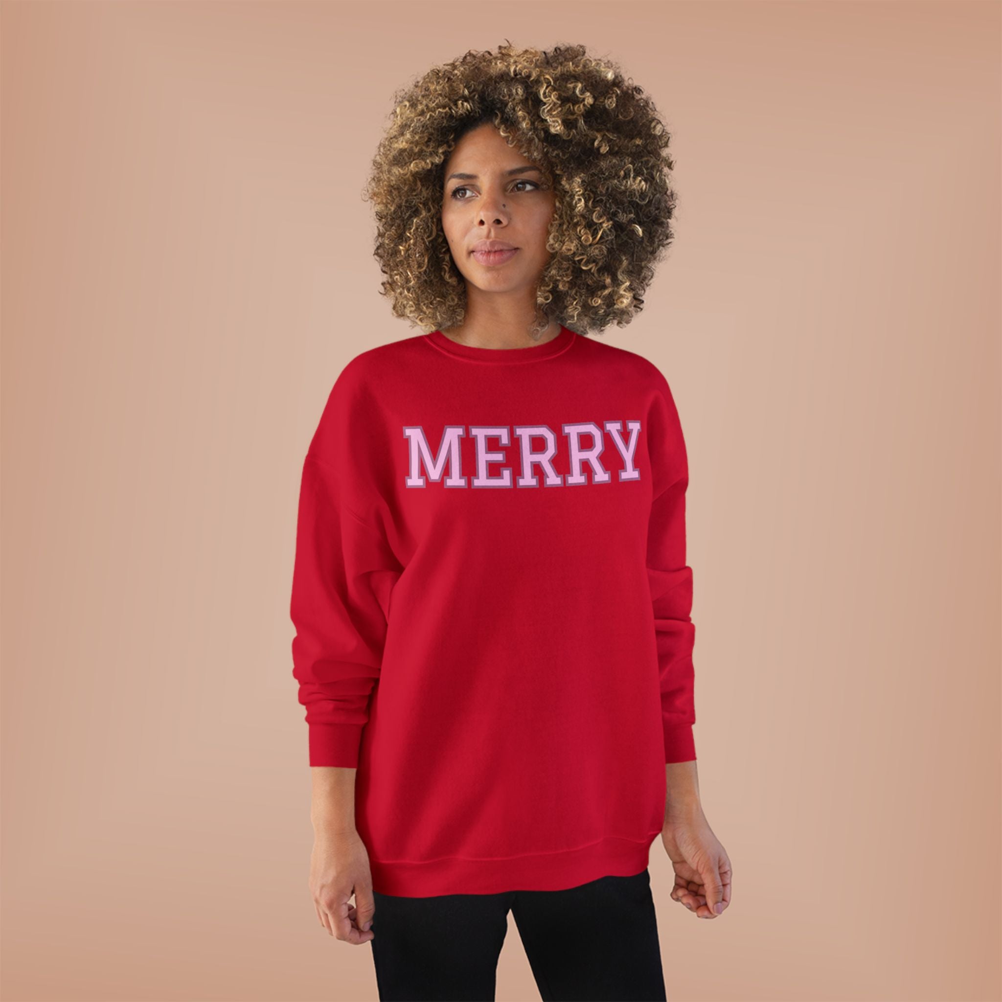 Merry Holiday Eco-Friendly Crewneck Sweatshirt