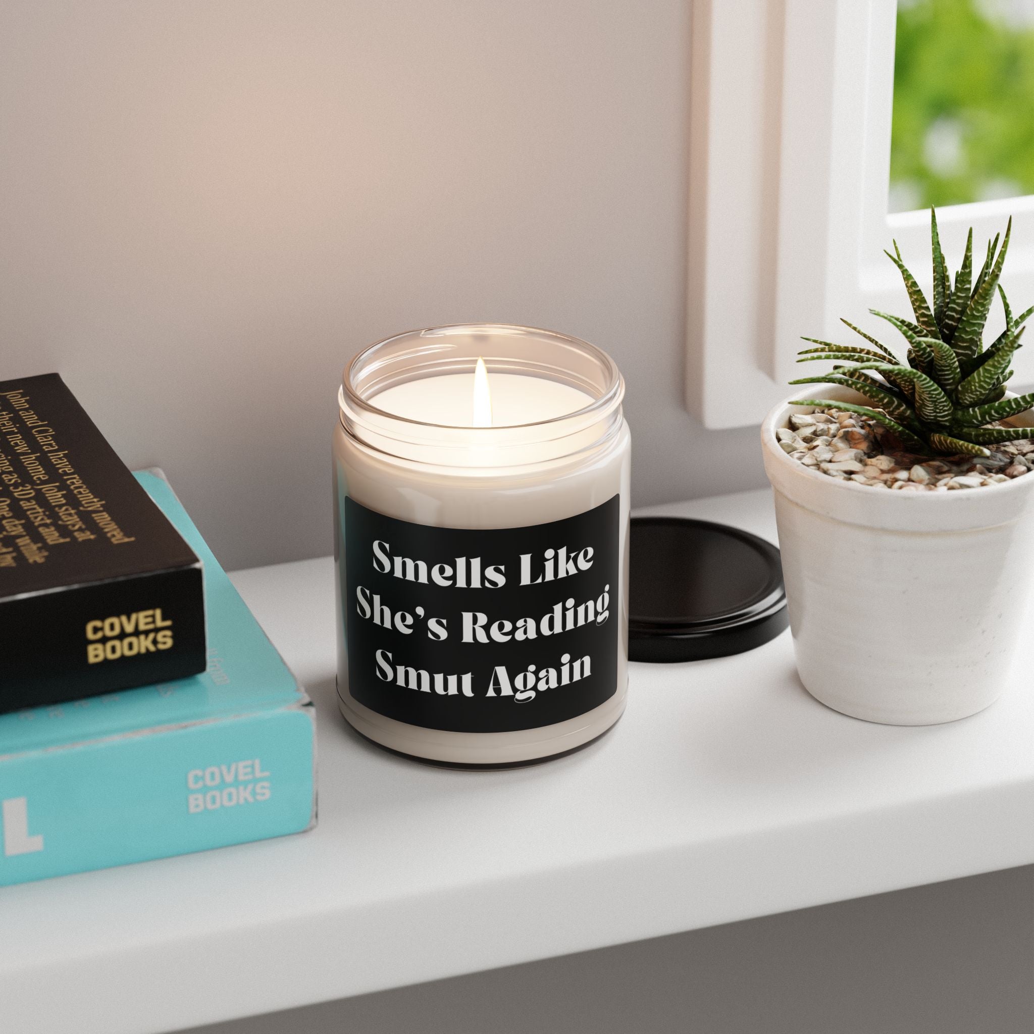 Scented Soy Candle Funny Book Quote