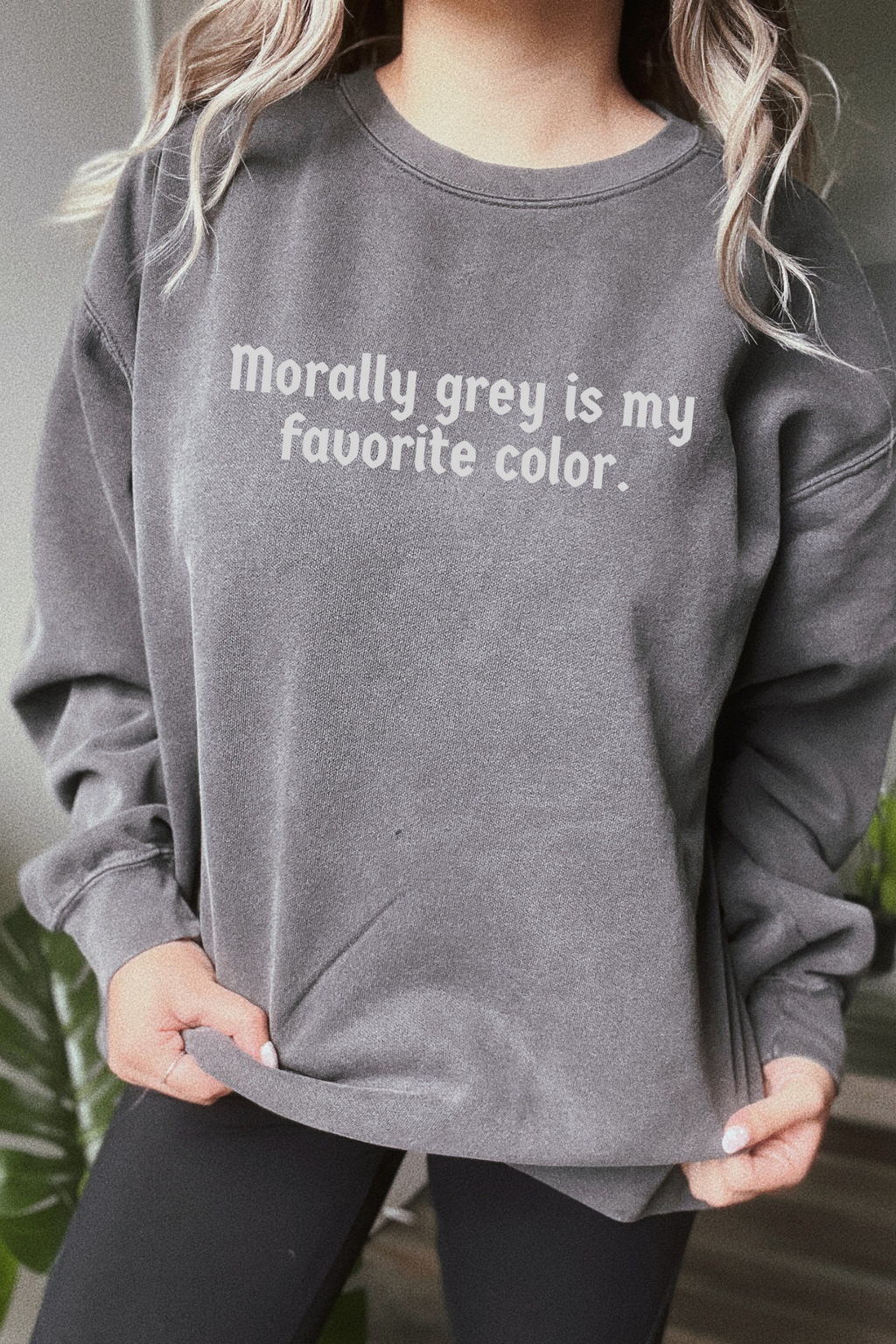 Morally Grey Crewneck Sweatshirt
