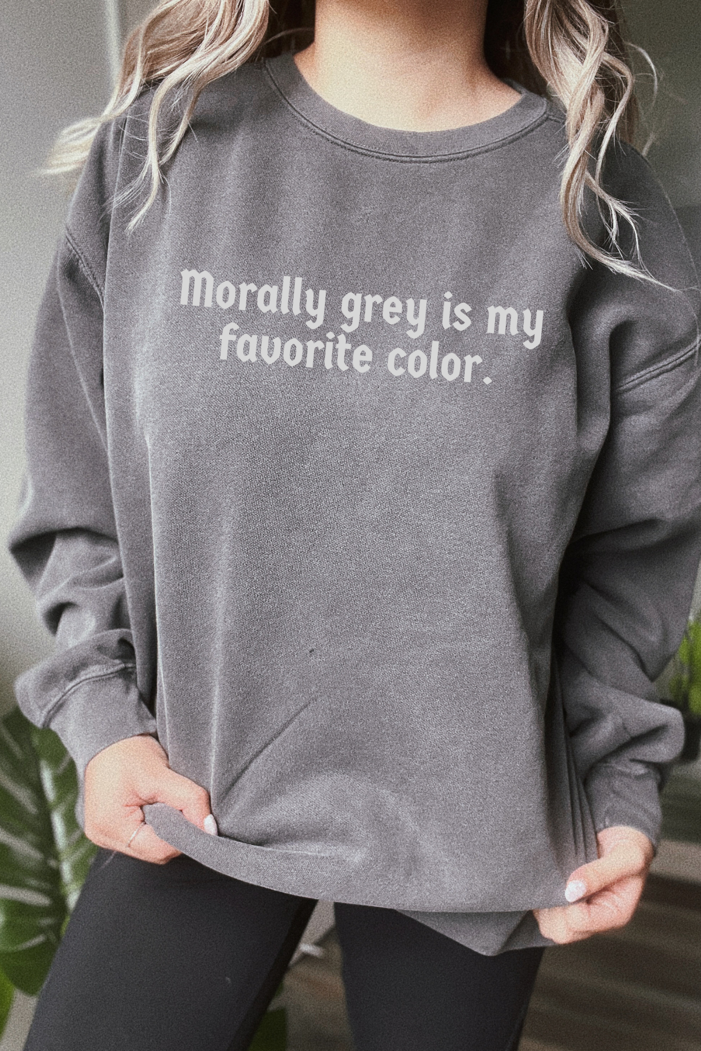 Morally Grey Crewneck Sweatshirt