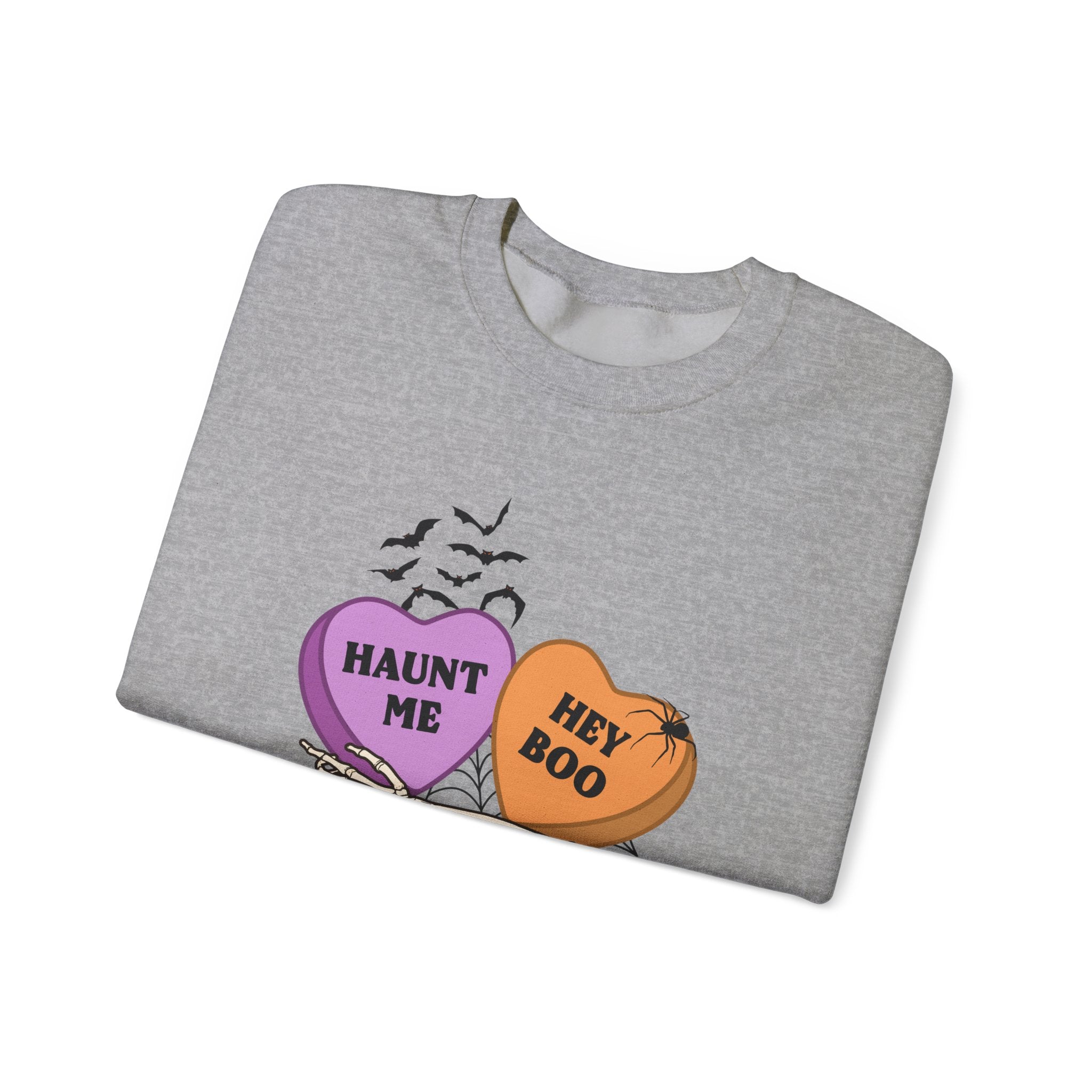 Halloween Candy Heart Crewneck Sweatshirt