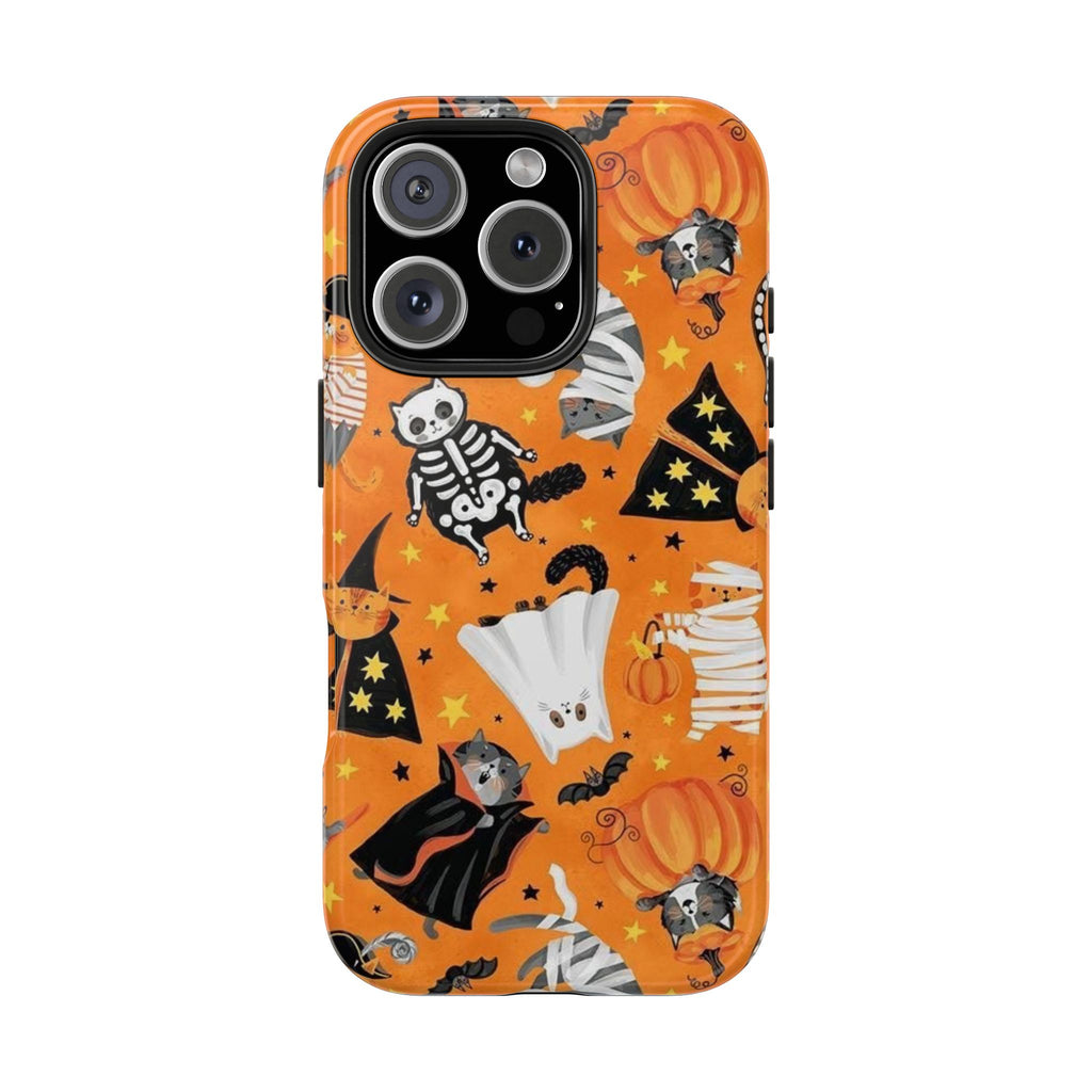 Spooky-Cat Halloween Tough Phone Case