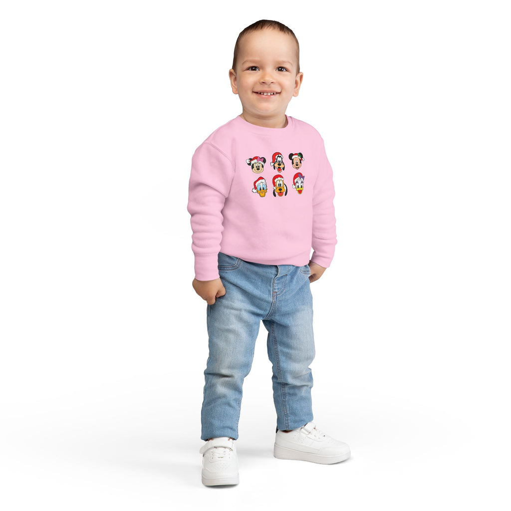 Toddler Sweatshirt - Cute Christmas Cartoon Characters