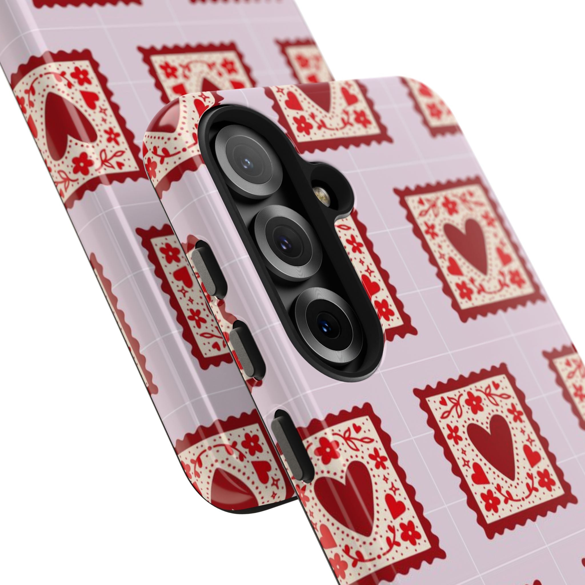 Red Heart Stamp Tough Phone Case