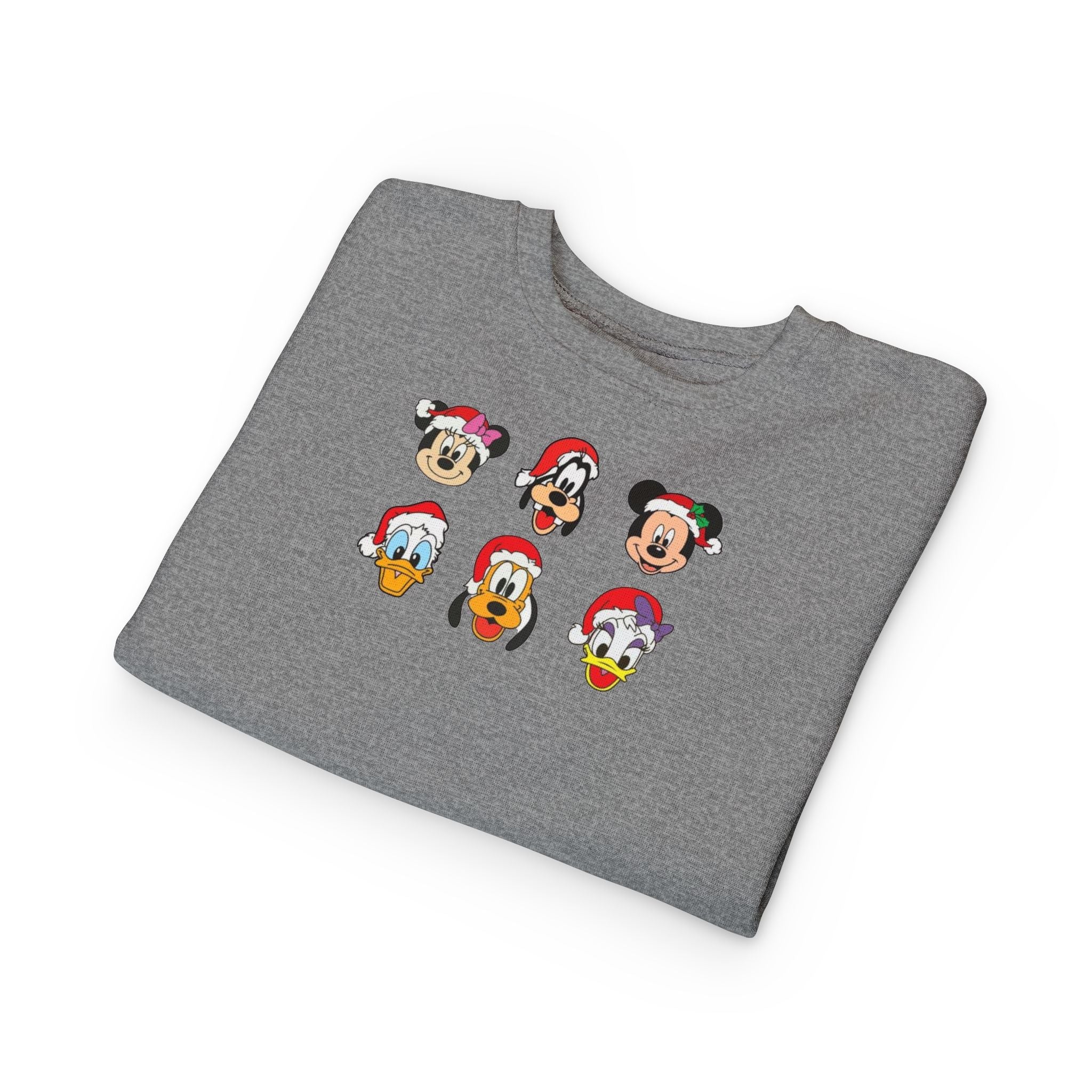 Toddler Sweatshirt - Cute Christmas Cartoon Characters