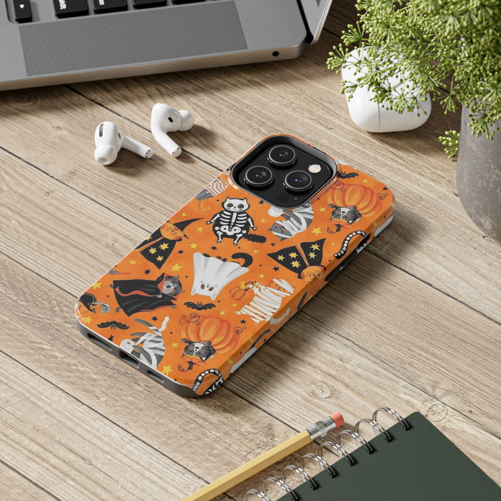 Spooky-Cat Halloween Tough Phone Case