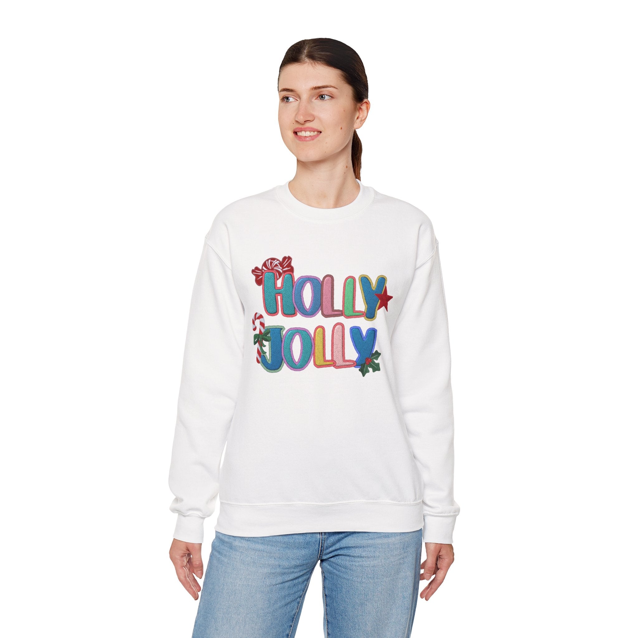 Holly Jolly Patch Holiday Sweatshirt