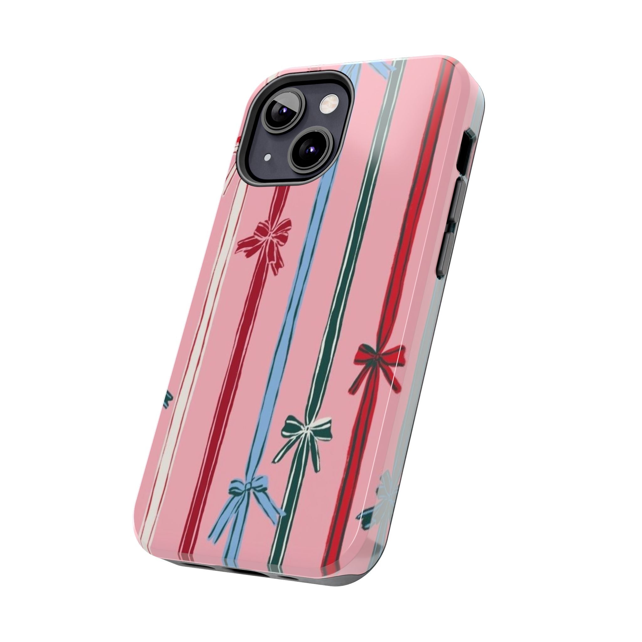 Holiday Bow Pattern Tough Phone Case