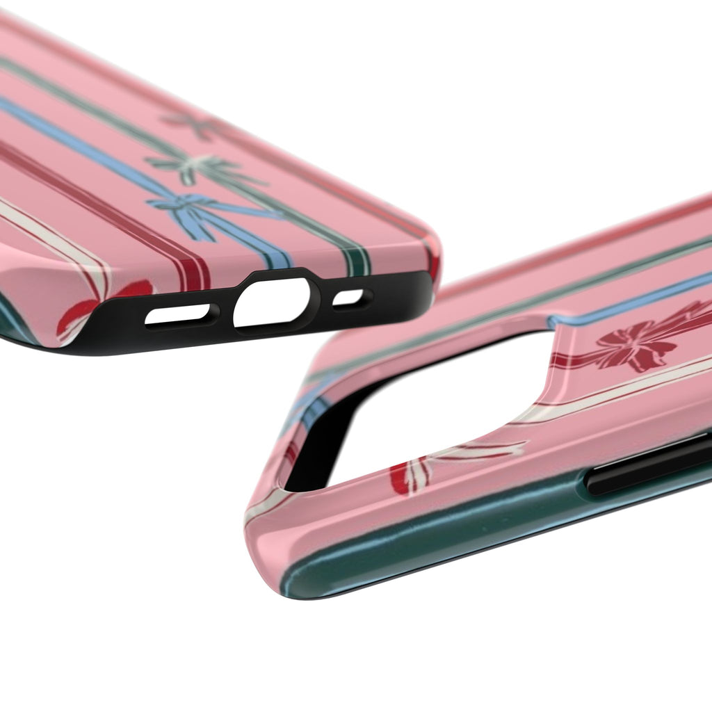 Holiday Bow Pattern Tough Phone Case