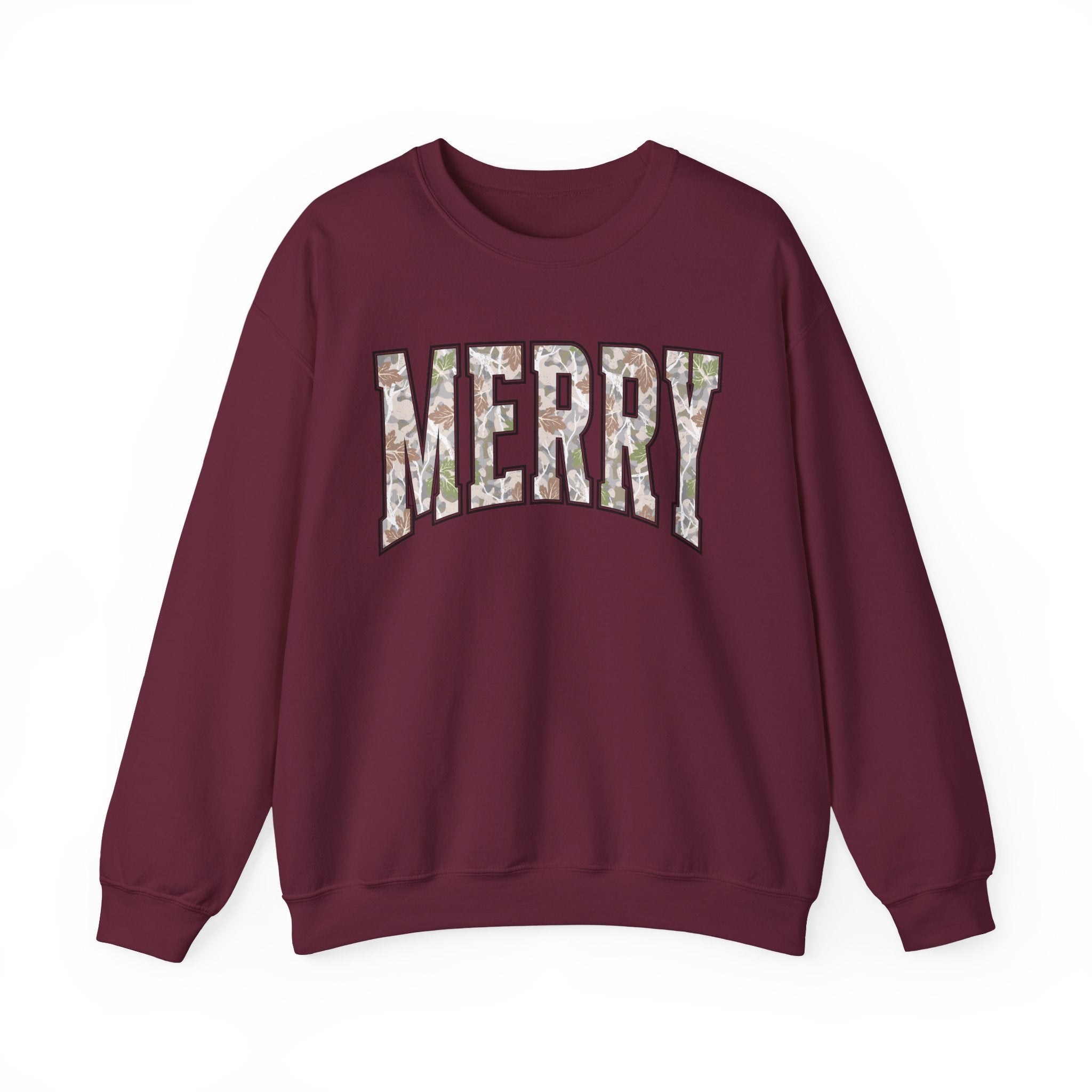 Merry Floral Crewneck Sweatshirt for the Holidays