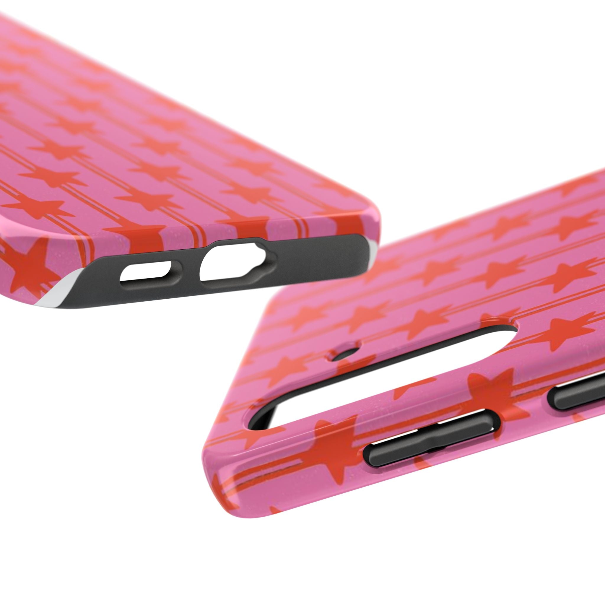 Pink Star Stripe Tough Phone Case