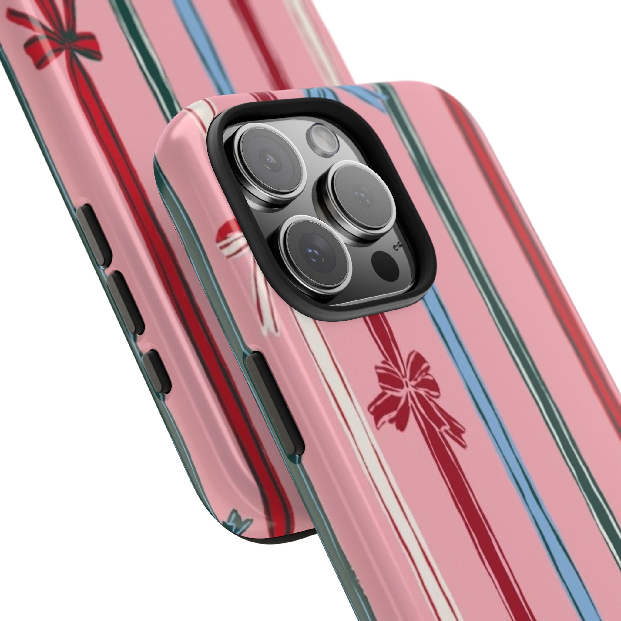 Holiday Bow Pattern Tough Phone Case