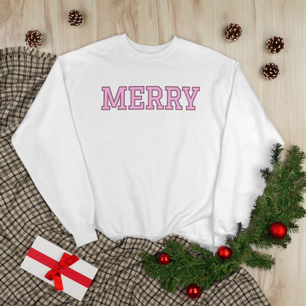 Merry Holiday Eco-Friendly Crewneck Sweatshirt