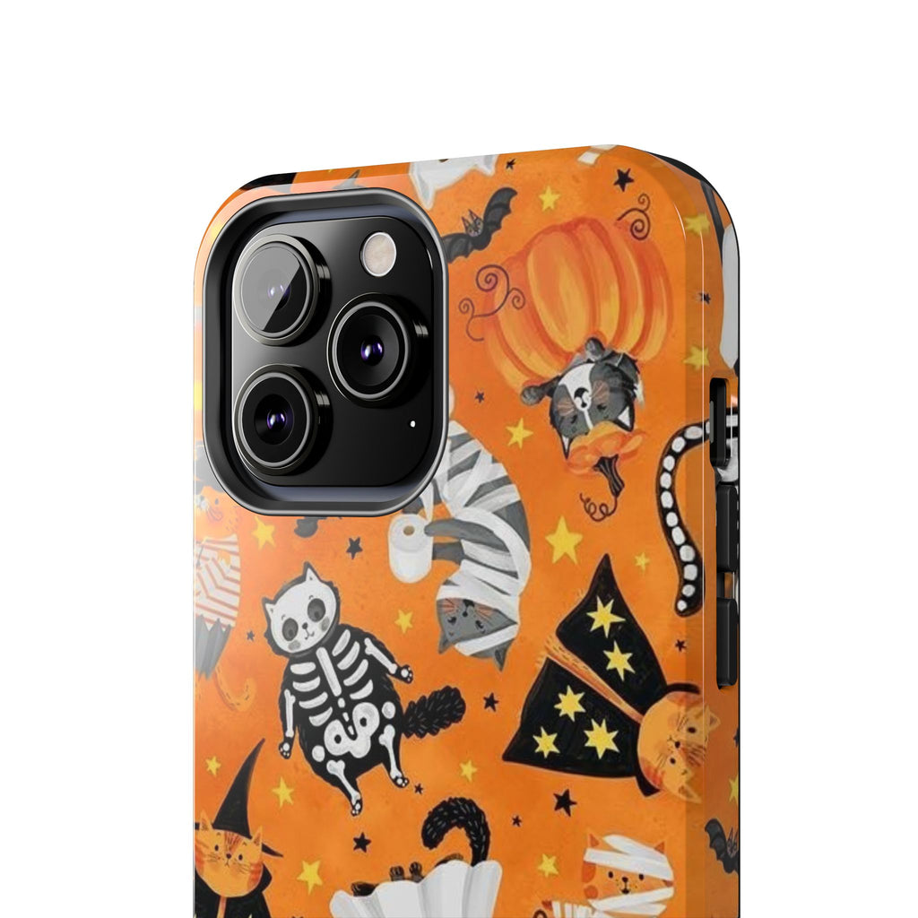 Spooky-Cat Halloween Tough Phone Case