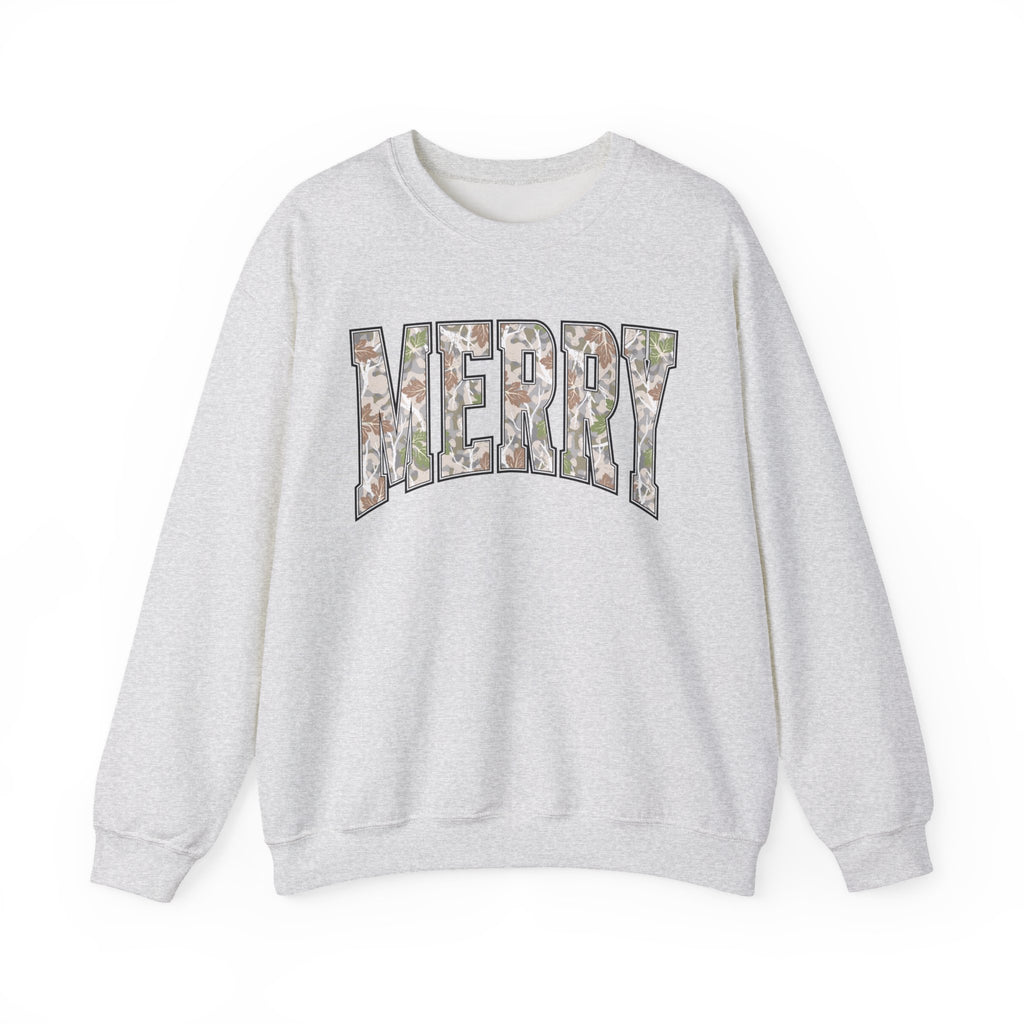 Merry Floral Crewneck Sweatshirt for the Holidays