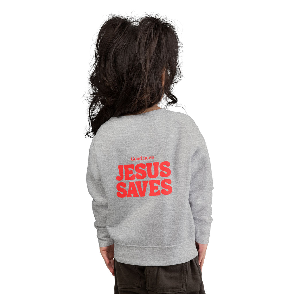 Toddler Sweatshirt - Jesus Saves  - Church Wear
