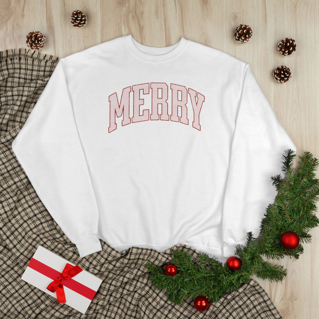 Merry Pink Crewneck Sweatshirt