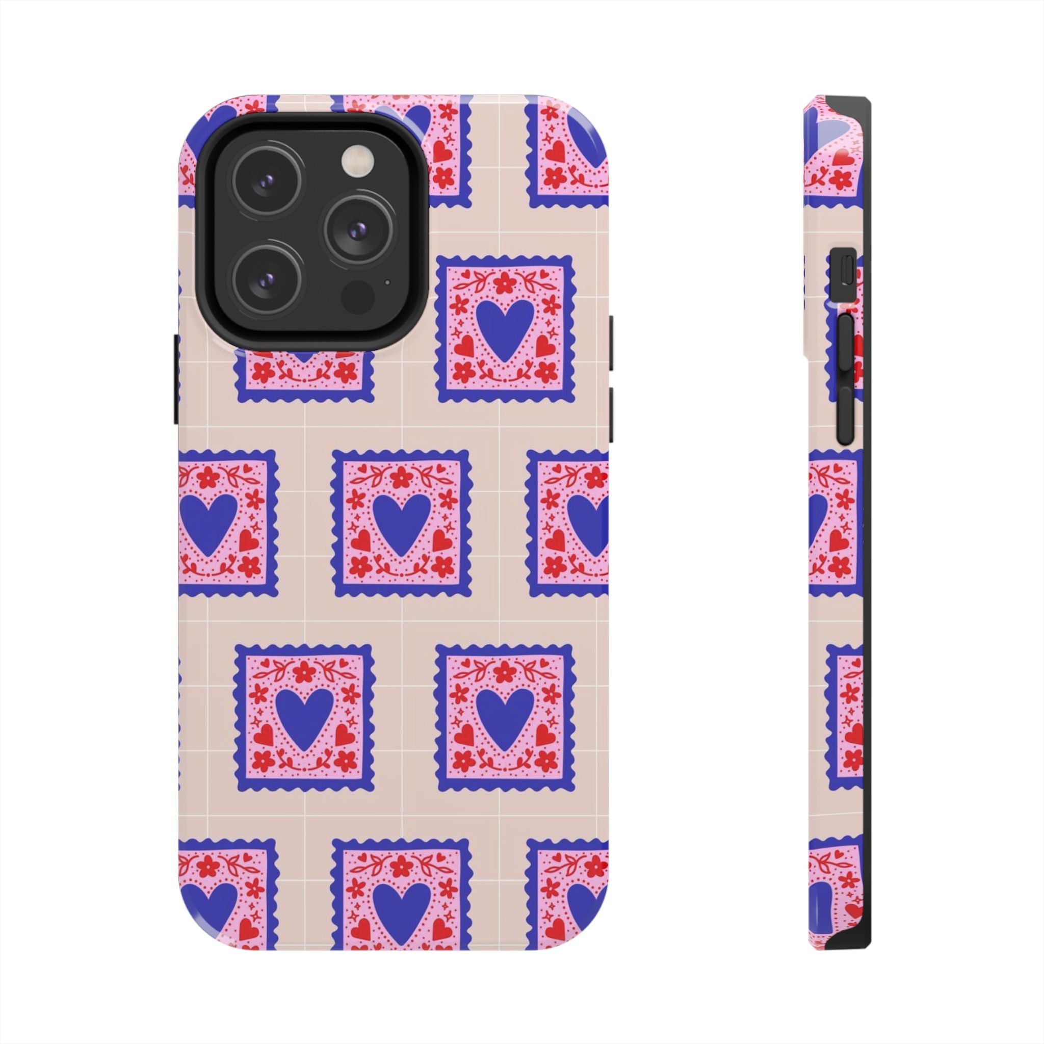 Heart Stamp Tough Phone Case
