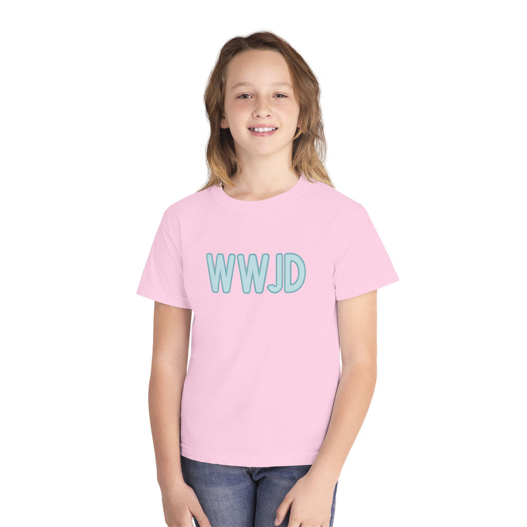Youth WWJD Midweight Tee for Faith-Inspired Kids