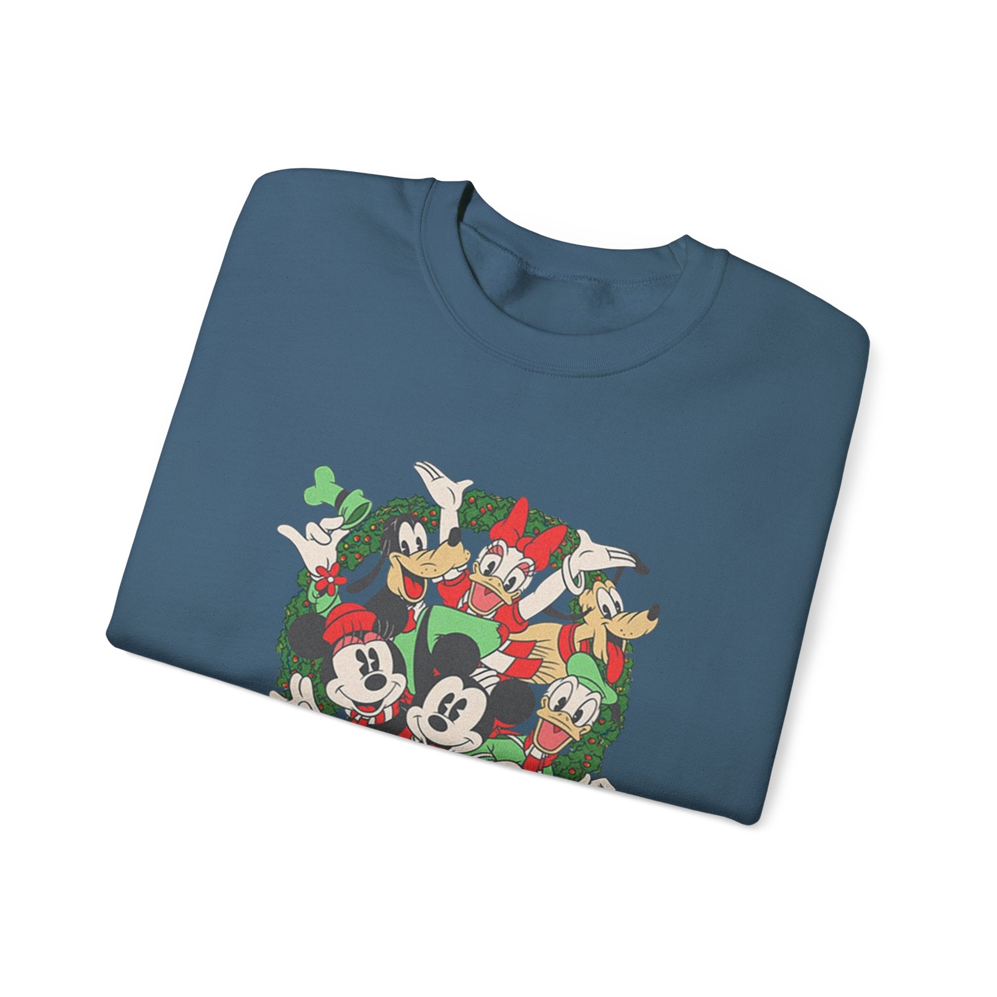 Holiday Crewneck Sweatshirt — Mickey & Friends Christmas Wreath