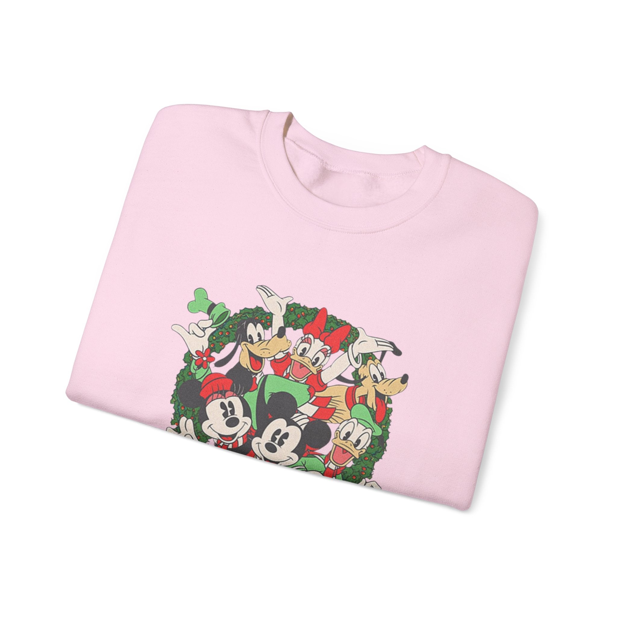 Holiday Crewneck Sweatshirt — Mickey & Friends Christmas Wreath