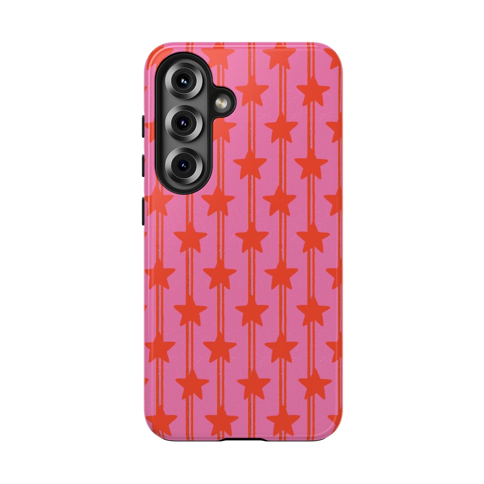 Pink Star Stripe Tough Phone Case