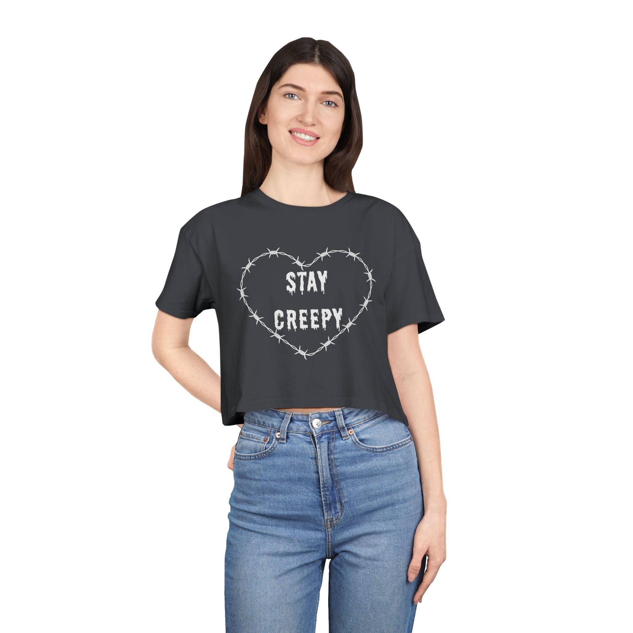 Creepy Women's Crop Tee