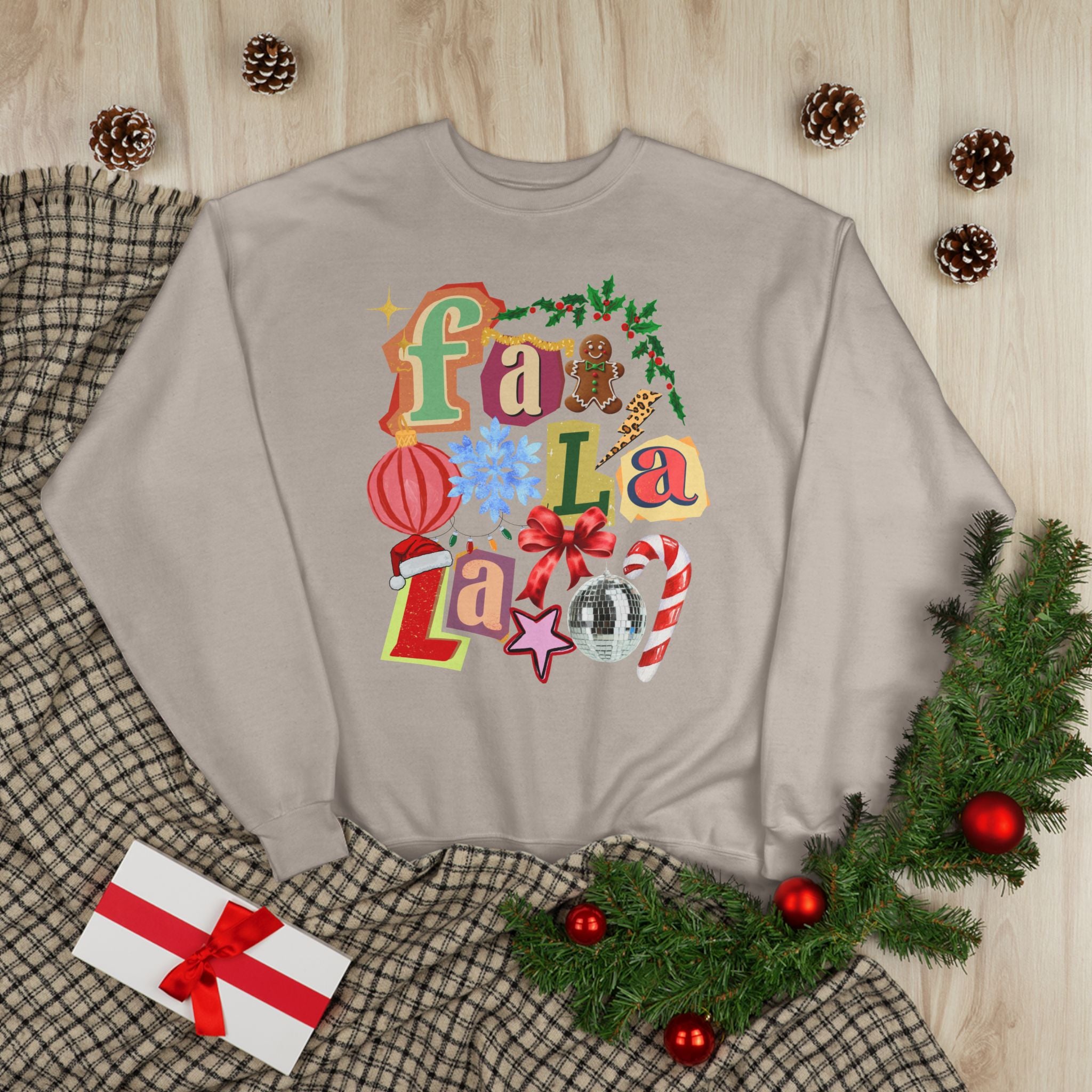 Festive Fa La La Eco-Friendly Sweatshirt