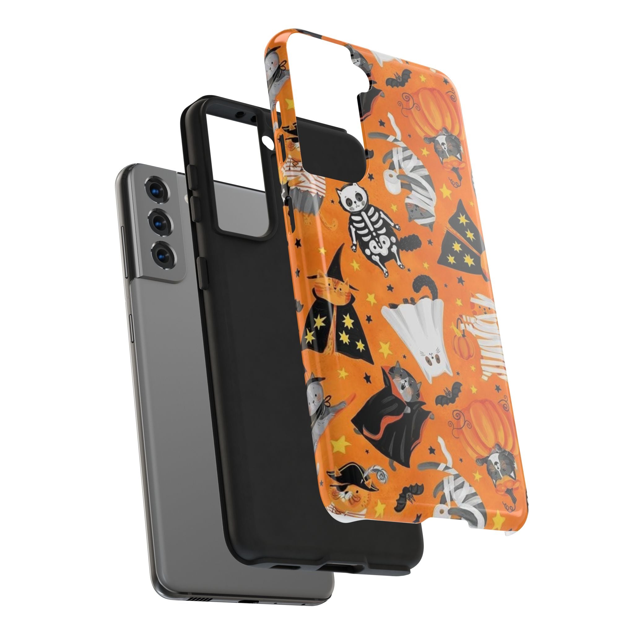 Spooky-Cat Halloween Tough Phone Case